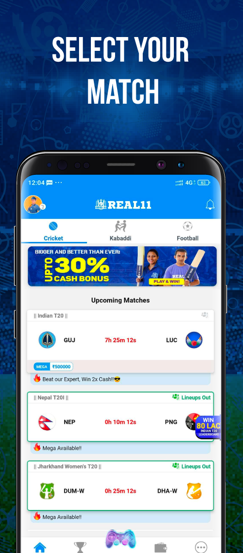 Download India’s fastest-growing fantasy cricket app – Real11.